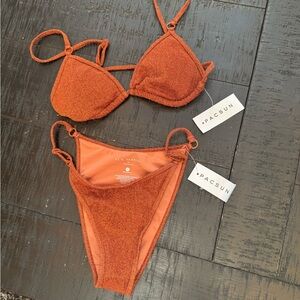 NWT PacSun LA Hearts Shimmer Bikini Set – Size Small ✨